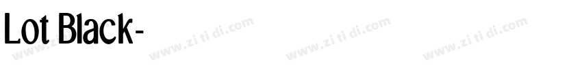 Lot Black字体转换